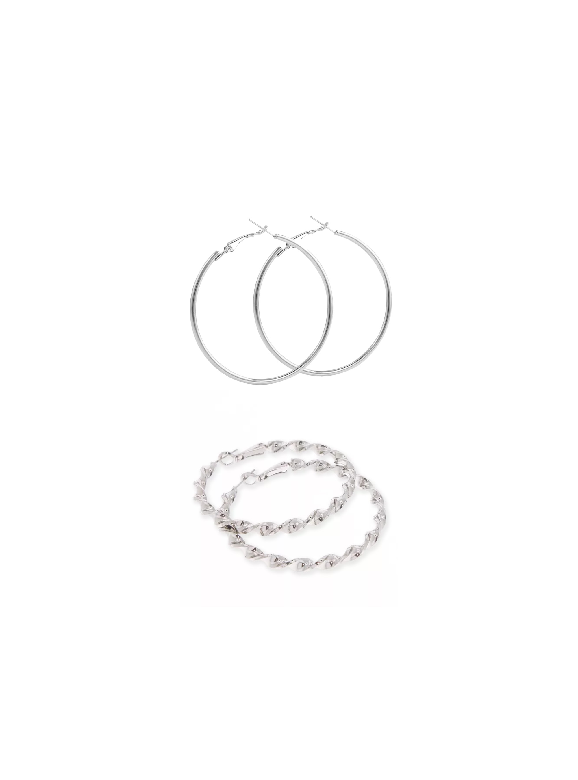 Pack of two pairs of earrings, 